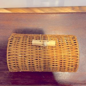 Lilly Pulitzer Rattan Clutch Purse